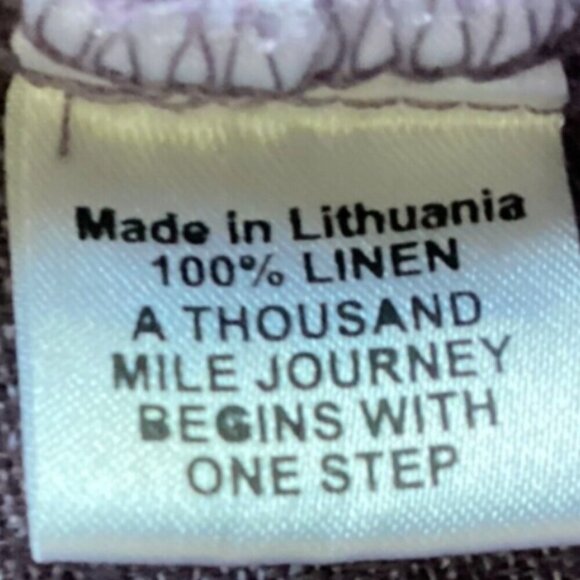 FLAX Linen Tank Top Sz M (10-14) Purple #37M - Picture 7 of 8